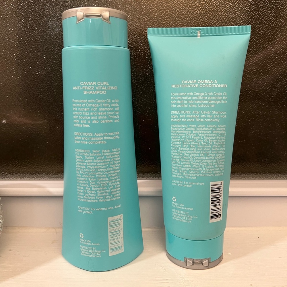 Caviar For The Love Of Hair Omega-3 Restorative Hair Care Shampoo & Conditioner - Picture 2 of 4
